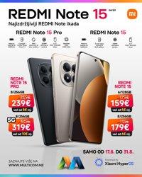 Xiaomi Redmi Note 15 serija avgust