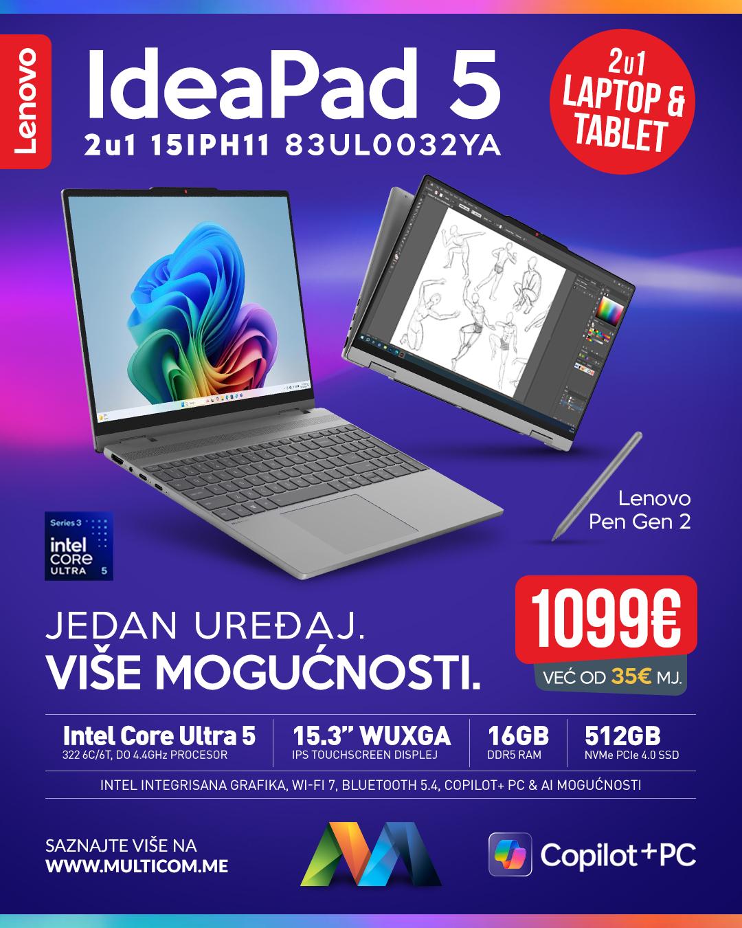 Lenovo 2u1 laptop 
