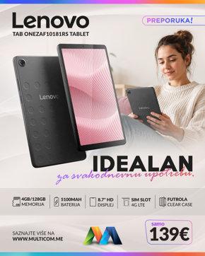 Lenovo  Tab One tablet