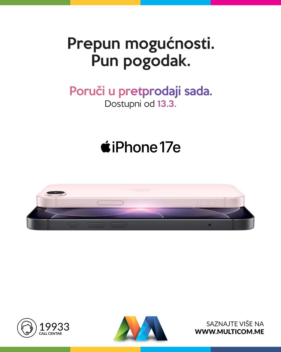 Apple iPhone 17e Pretprodaja