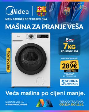Midea mašine za posuđe 7 po cijeni 6