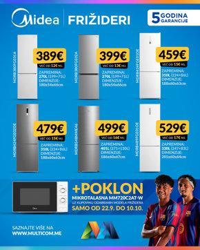 Midea frizidei sa poklonom 