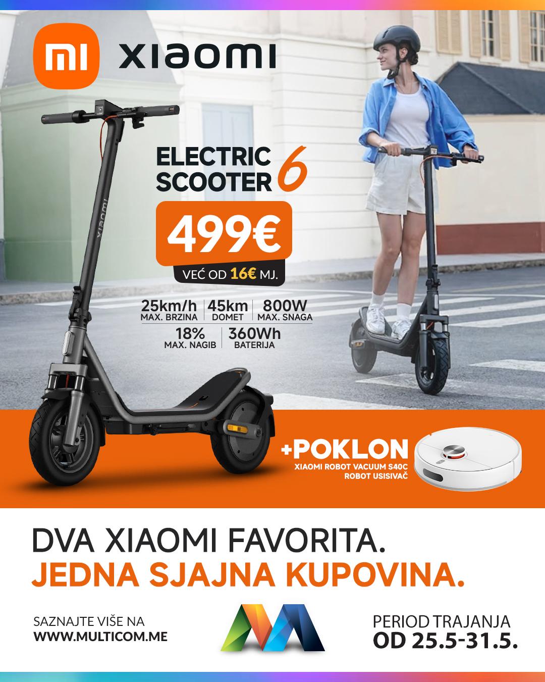 Xiaomi trotinet i poklon robot 