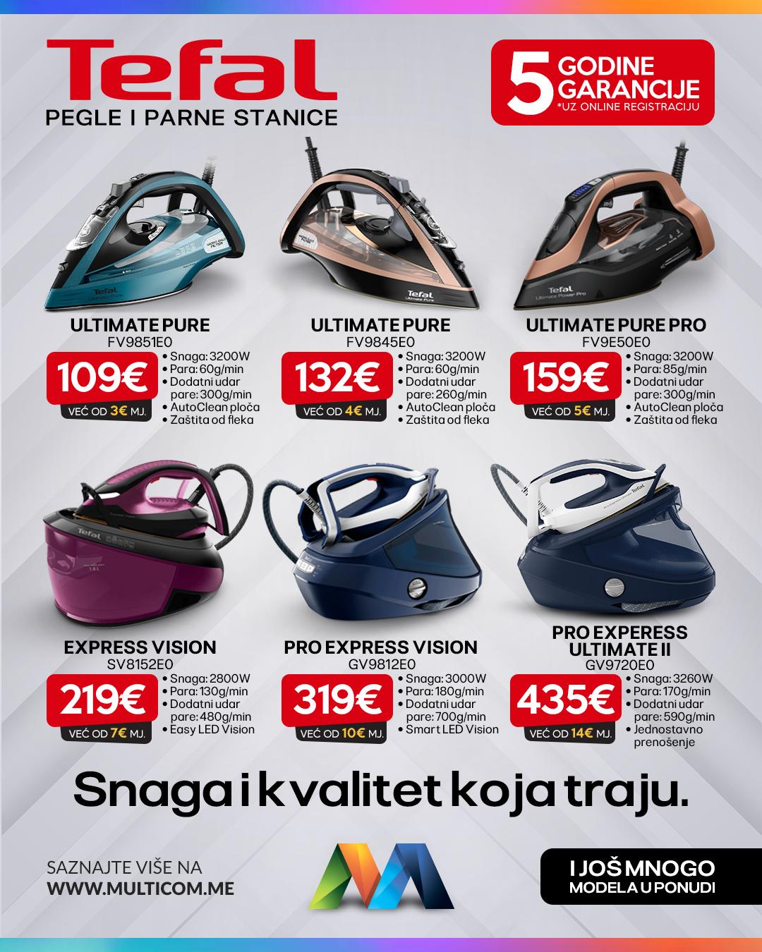 Tefal pegle 5 godina