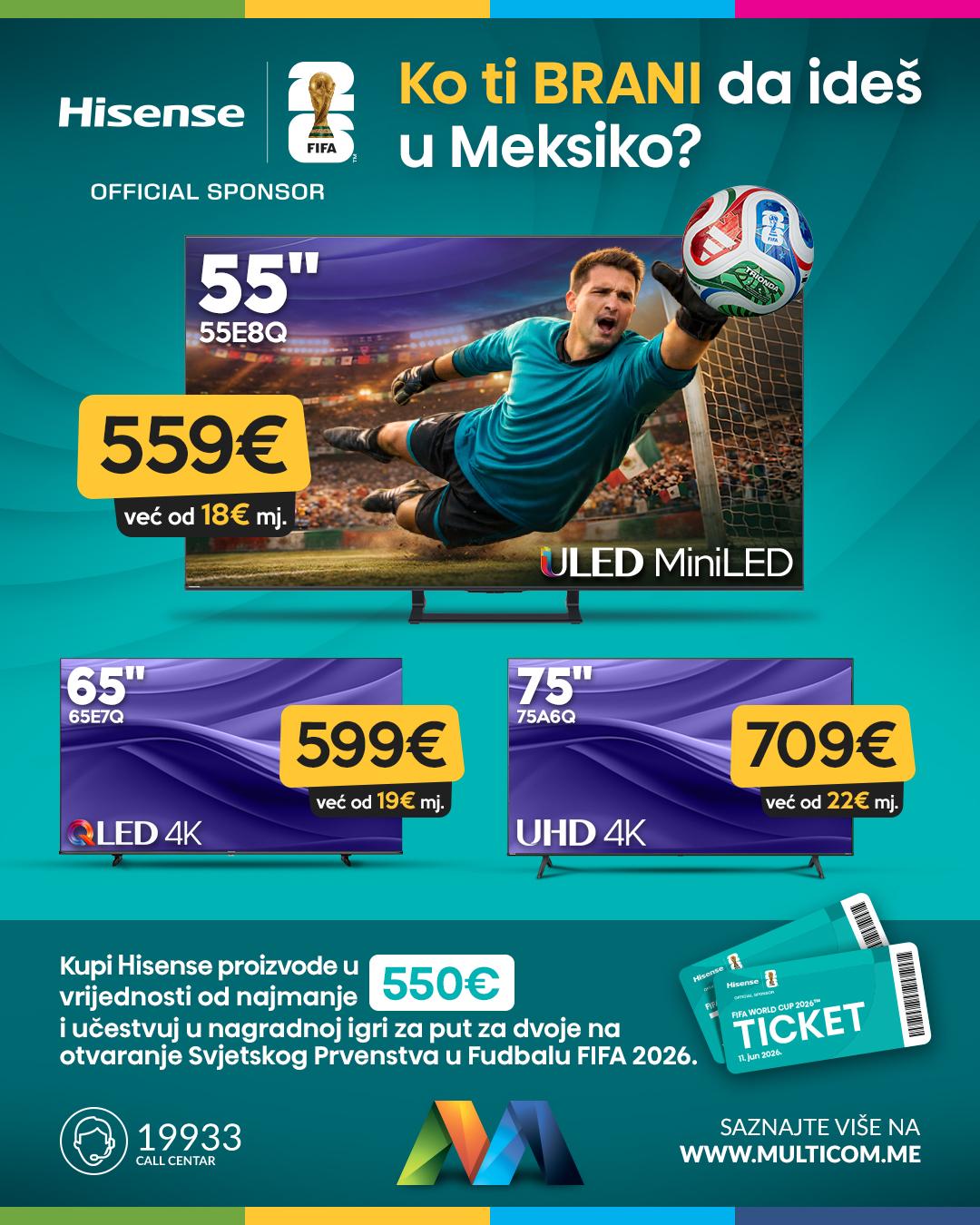 Hisense Fifa 2026 nagradna igra