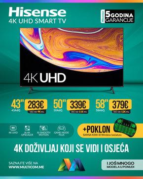 Hisense Smart TV plus poklon 