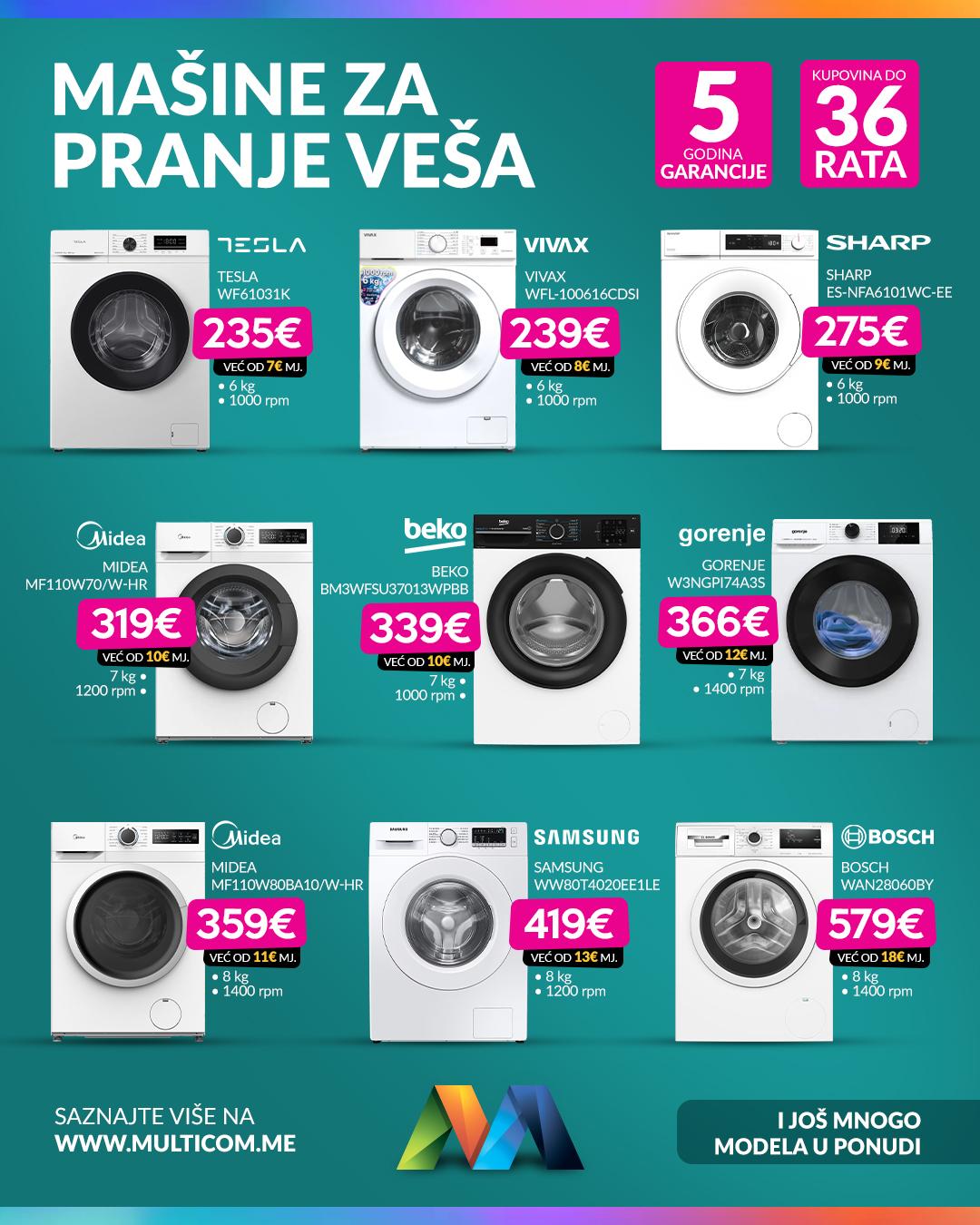 Masine za pranje vesa 