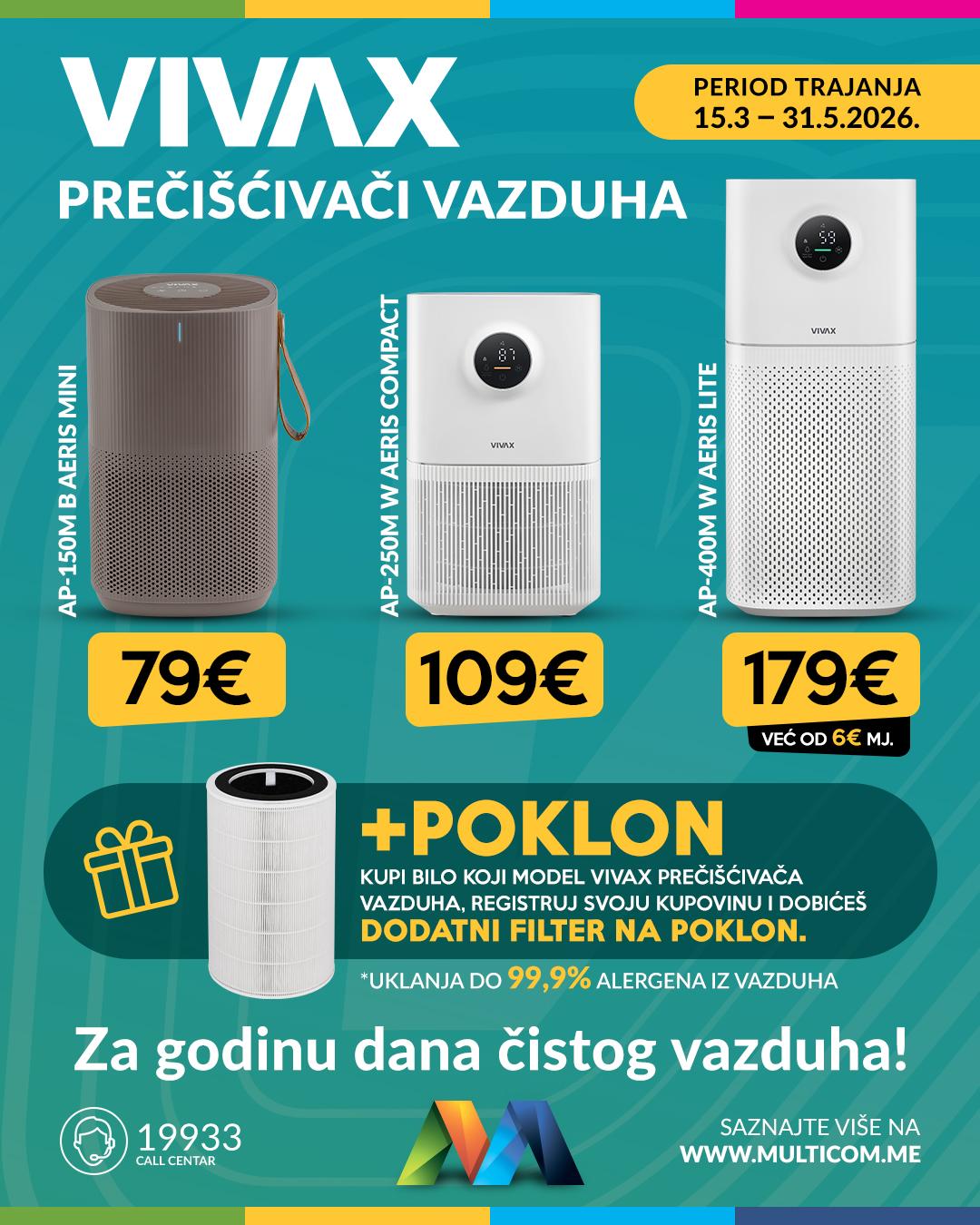 Vivax prečišćivači vazduha