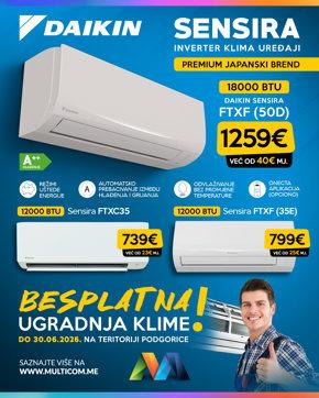 Daikin klime i ugradnja