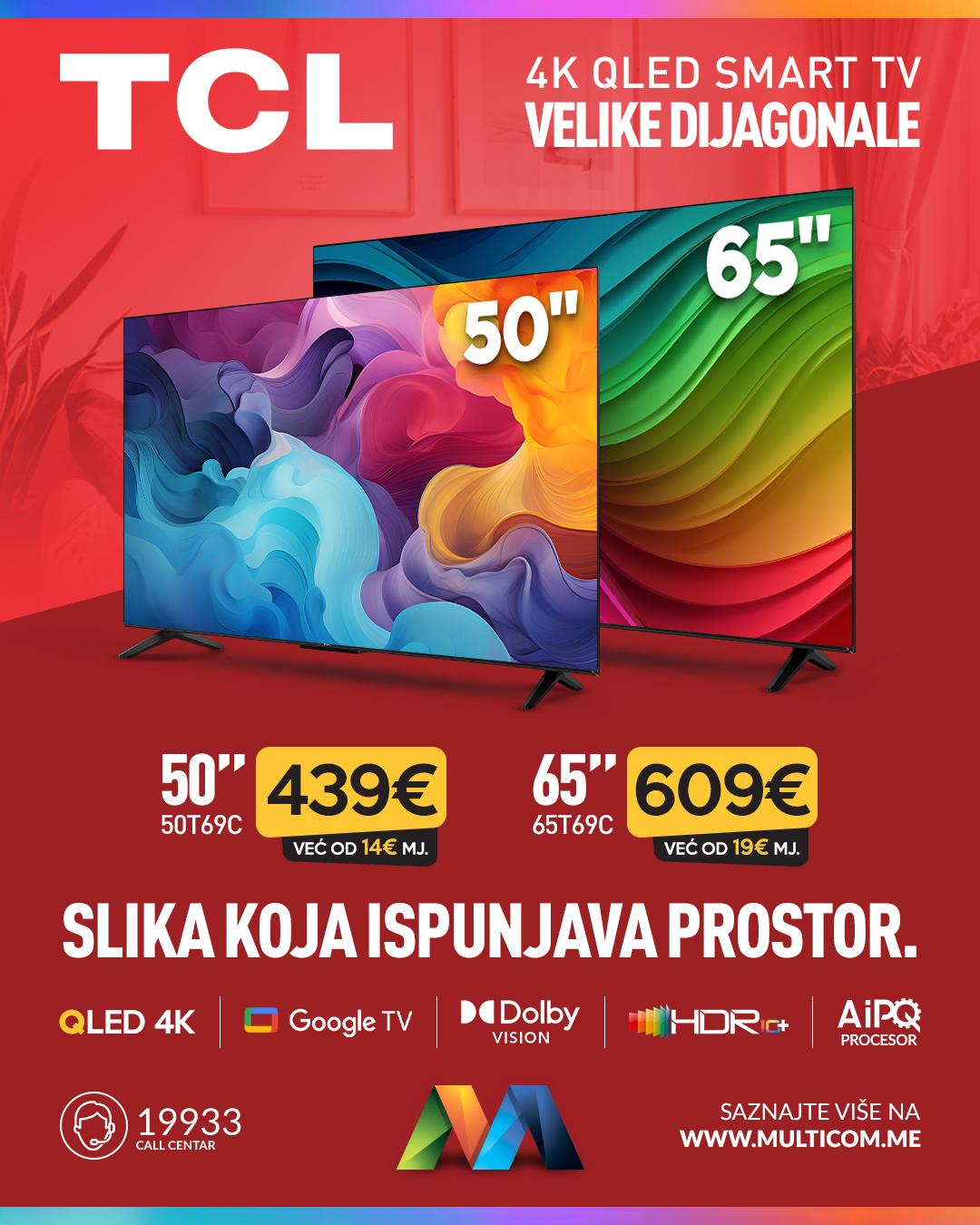 TCL televizori velike dijagonale