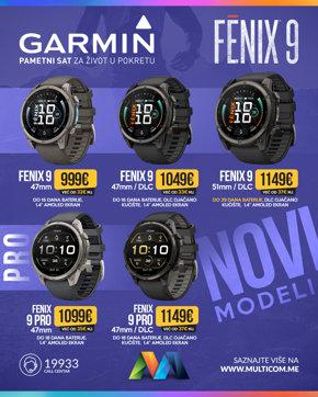 Garmin Fenix 9  novo 