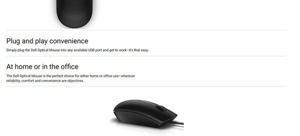 Dell MS116 USB bijeli