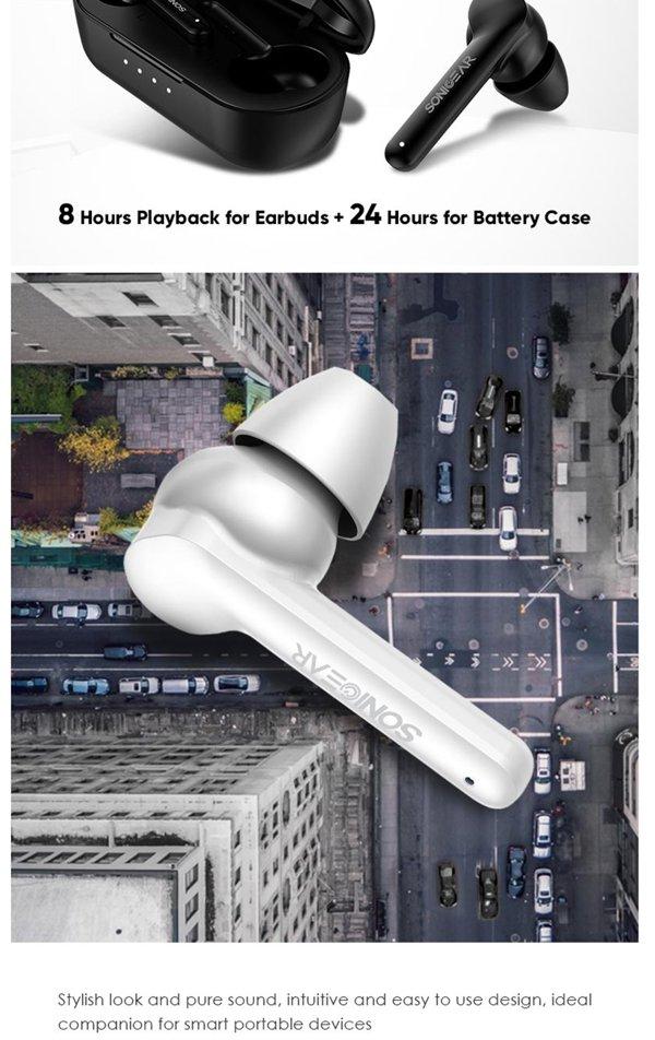 SONICGEAR EARPUMP TWS 5 PRO White