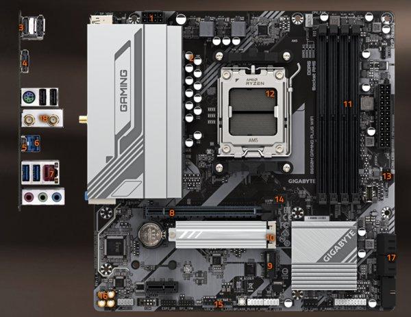 GIGABYTE B650M GAMING PLUS WIFI matična ploča