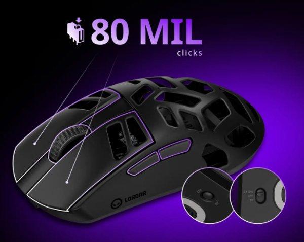 Lorgar Elite MSE90W White gaming miš