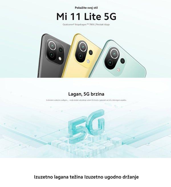 Xiaomi Mi 11 Lite 5G 6GB 128GB Mint Green