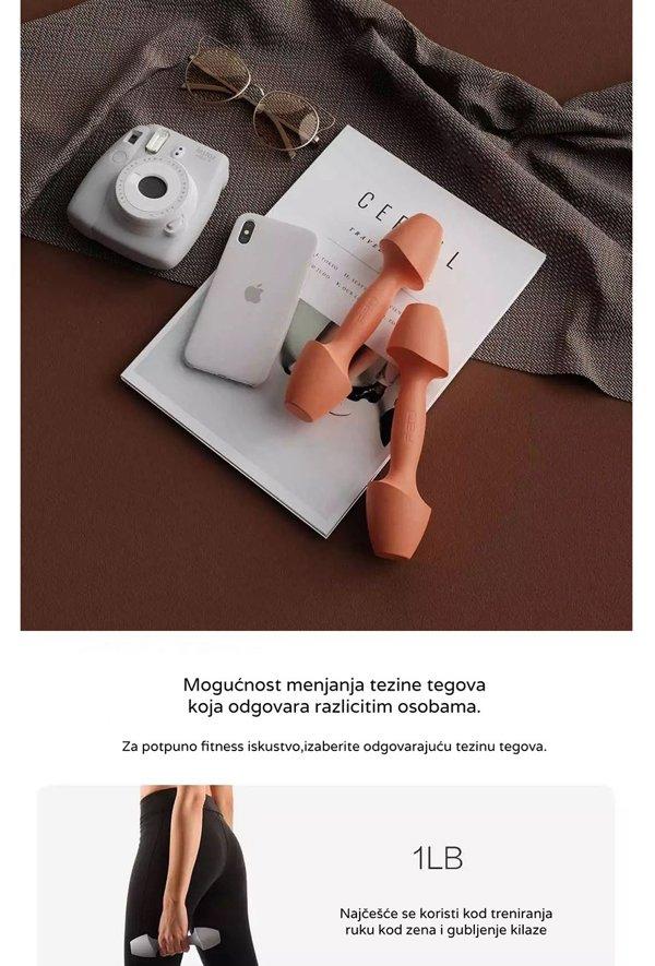 Xiaomi CLASSIC WOMENS WAVE DUMBBELLS 1kg x 2