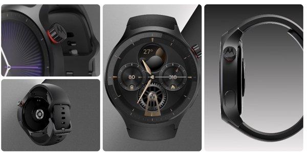 Motorola Moto Watch Matte Black smartwatch&nbsp;
