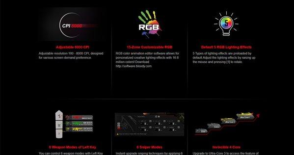 A4Tech J95s Stone Black RGB