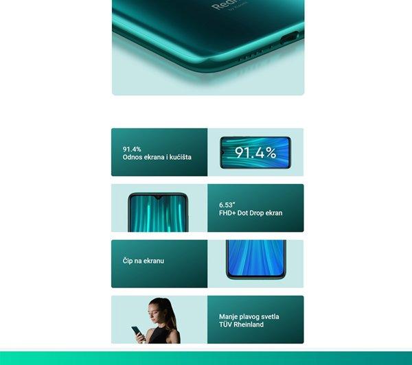 Xiaomi REDMI Note 8 PRO 6GB 128GB Pearl White