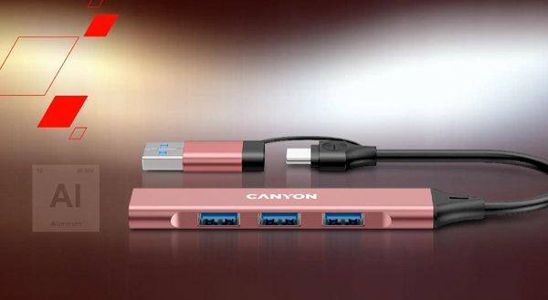 Canyon OnHub 02 Blue 4-port USB-C hub