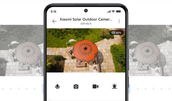 XIAOMI Solar Outdoor Camera BW400 Pro set security kamera