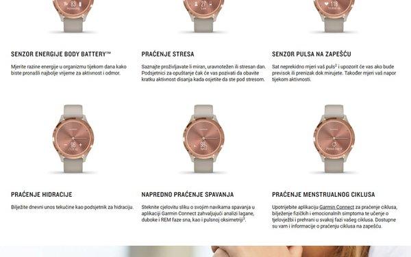 Garmin Vivomove 3S Silver Blue