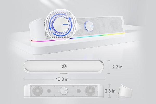 Redragon Adiemus&nbsp;GS560&nbsp;White&nbsp;gaming soundbar