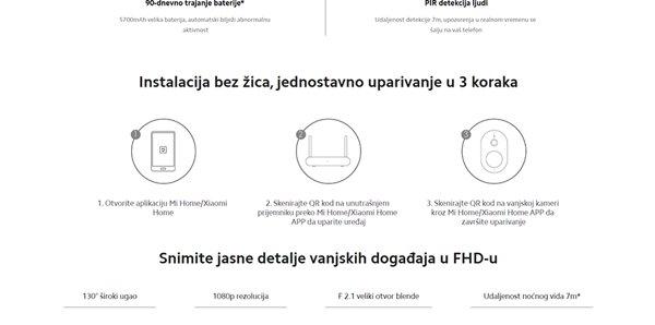 Xiaomi Mi Wireless Outdoor Security Camera 1080p