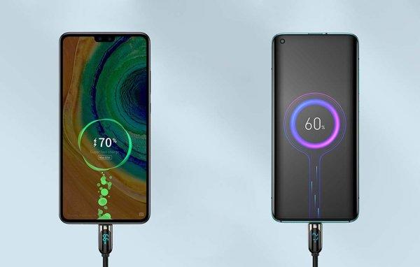 Baseus Display USB-A / USB-C 66W 2m Black