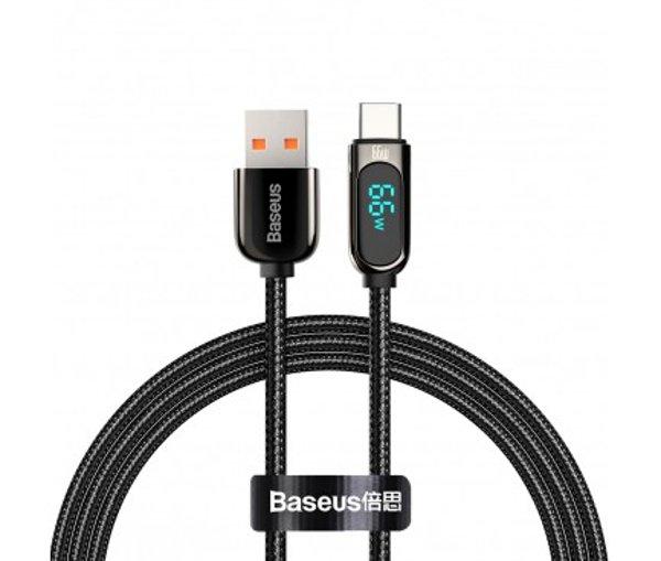 Baseus Display USB-A / USB-C 66W 2m Black