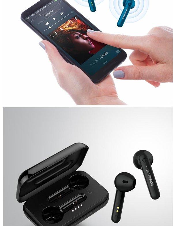 SONICGEAR EARPUMP TWS 3+ Black