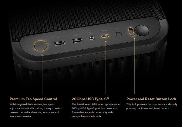 ASUS PROART PA401 WOOD METAL PWM BLACK kućište