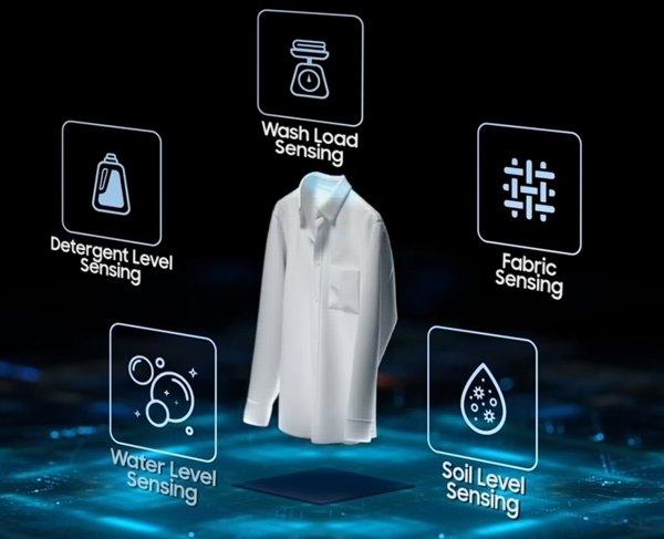Samsung veš mašina (kombinovana) AI Wash 10kg + 6kg (Crna)