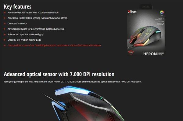 Trust GXT 170 Heron RGB
