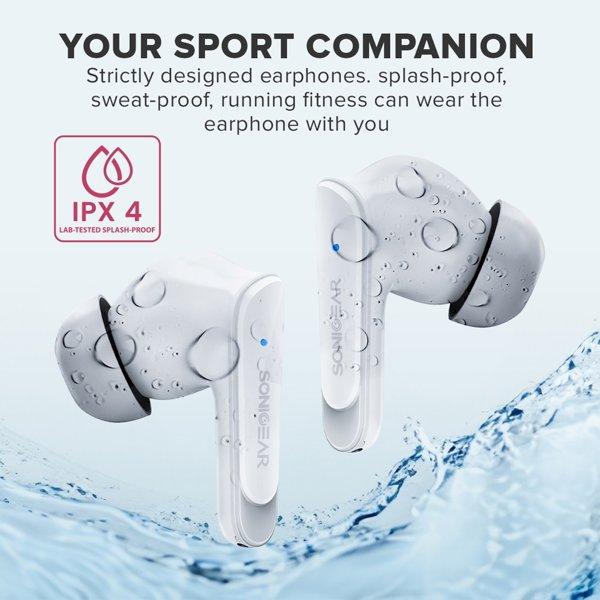 SONICGEAR EarPump TWS Q3 ANC WHITE