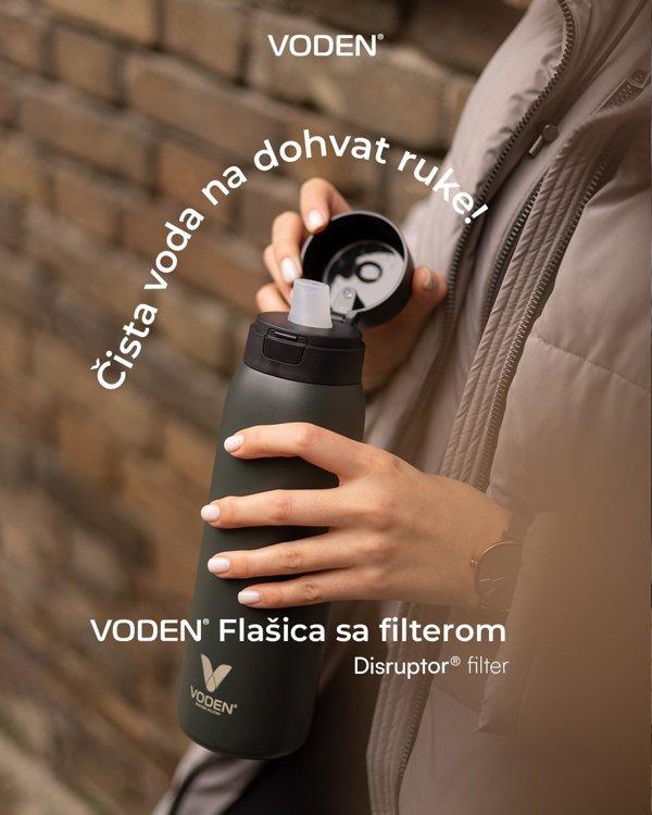 Voden Flašica sa Filterom 0.5l – Forest Green