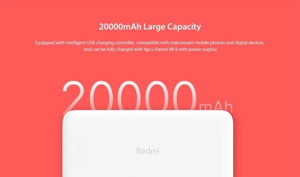 Xiaomi Redmi 20000mAh 18W Fast Charge PB Black