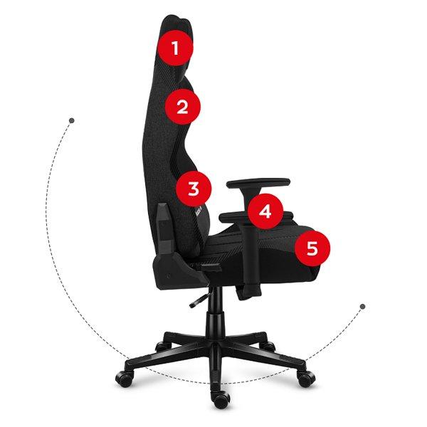 Huzaro Force 7.9 Gray Mesh gaming stolica