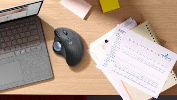 Logitech M575 Ergo Trackball Business Black miš