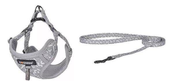 Dogness povodac i pojas set za mačku (siva)