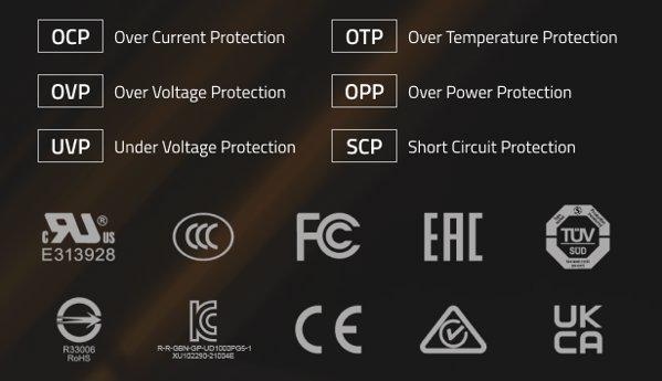 GIGABYTE UD1000GM PG5 V2 napajanje