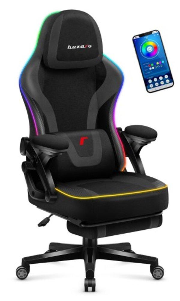 Huzaro Force 4.6 RGB Black Mesh gaming stolica