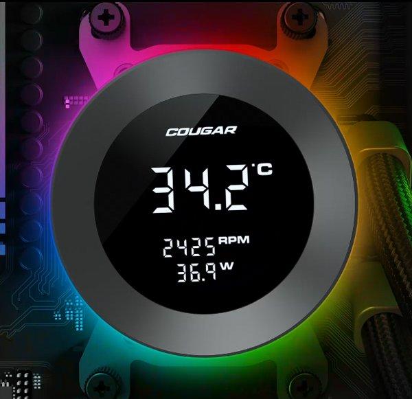 Cougar POSEIDON VISTEK ARGB 360 White vodeno hlađenje