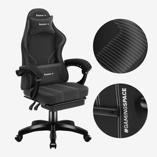 Huzaro Force 3.7 Carbon Black gaming stolica