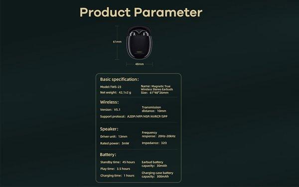 REMAX TWS-23 Magnetic plave