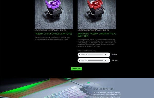 Razer Huntsman Mini Mercury Edition - Multicom