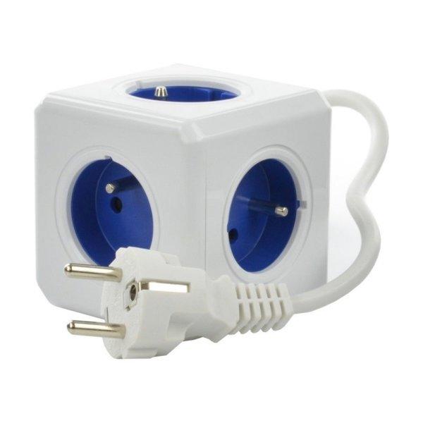 Allocacoc PowerCube Extended 1,5 m - blue