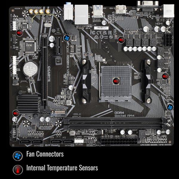 GIGABYTE A520M K V2 (rev. 1.0) matična ploča